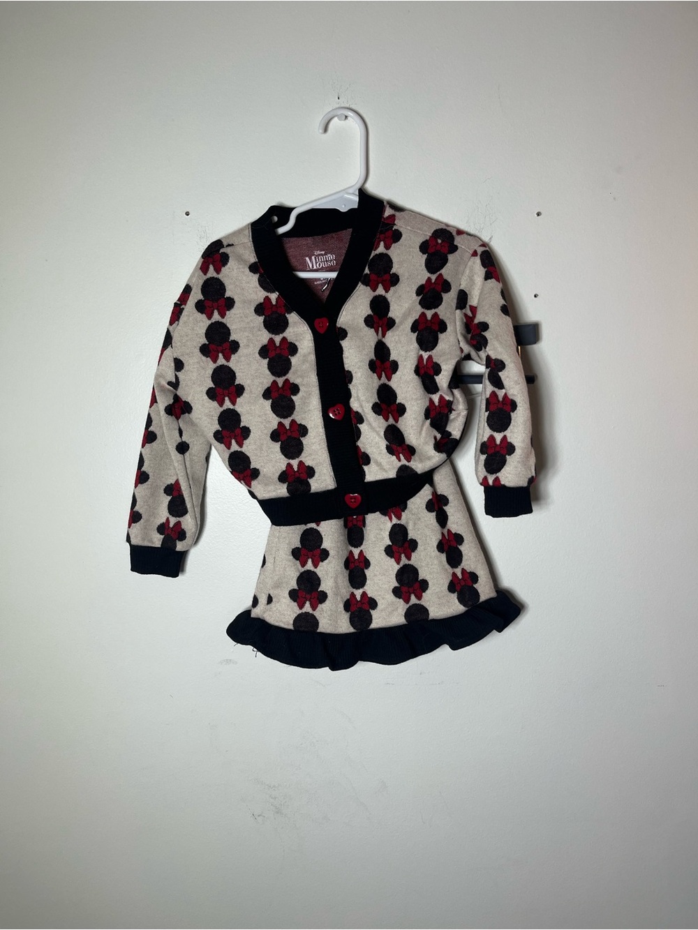DISNEY MINNIE MOUSE SET CARDIGAN & skirt 3T